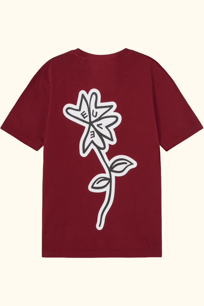 camiseta autumn flowers flores roja deuve brand