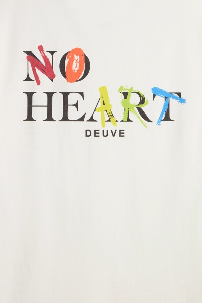 camiseta no heart no art blanca deuve brand