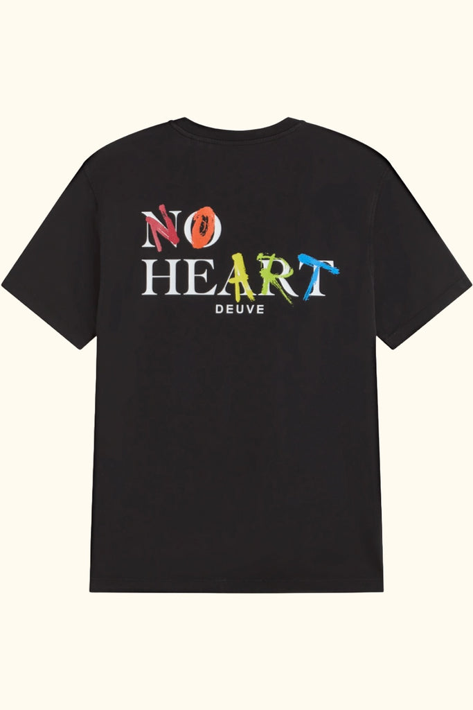 camiseta no heart no art negra deuve brand