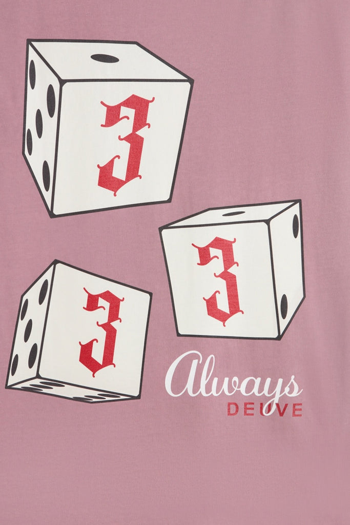 camiseta triple triple rosa deuve brand