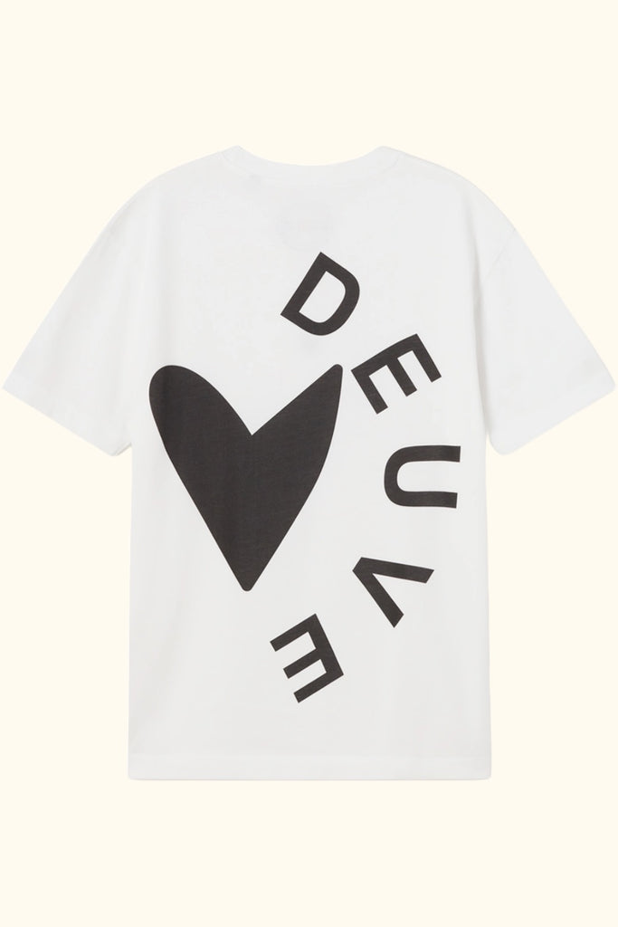 camiseta heart blanca deuve brand