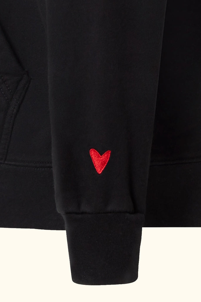 hoodie no heart no art negra deuve brand