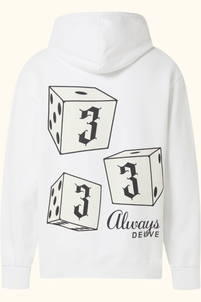 hoodie no triple triple negra blanca brand