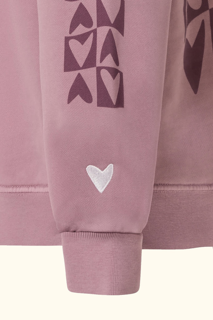 sweatshirt psicodelic feelings rosa deuve brand
