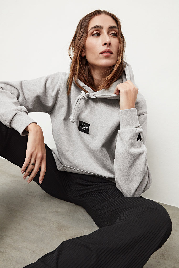 chica hoodie classic gris deuve brand